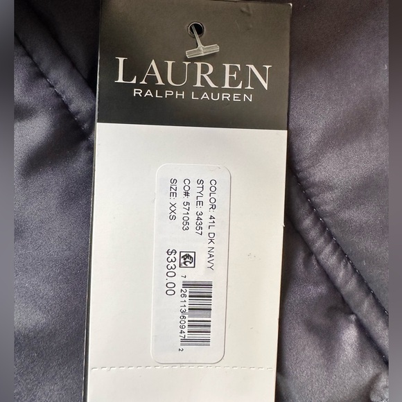 Ralph Lauren Navy Puffer Coat - Picture 2 of 14